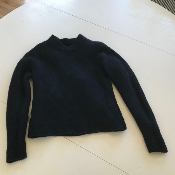 NEW TIBI BLACK ALPACA POMPOM SWEATER - Picture 10 of 13